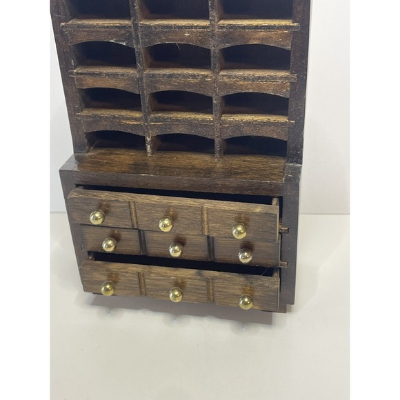 Lot of 5‎ Dollhouse Miniature Wood hutch/China cabinets Cupboards Shelves Chest - Picture 3 of 16